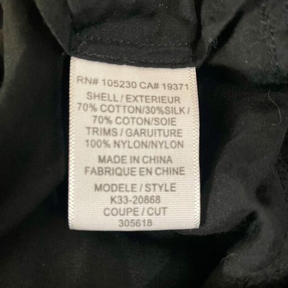 Joie Women's Joyce Black Lace Flutter Sleeve Boho Top Semi-sheer; Medium - Picture 8 of 8